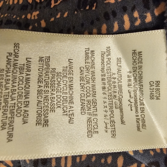 BCBGeneration long black &  orange dress size small - Picture 5 of 5